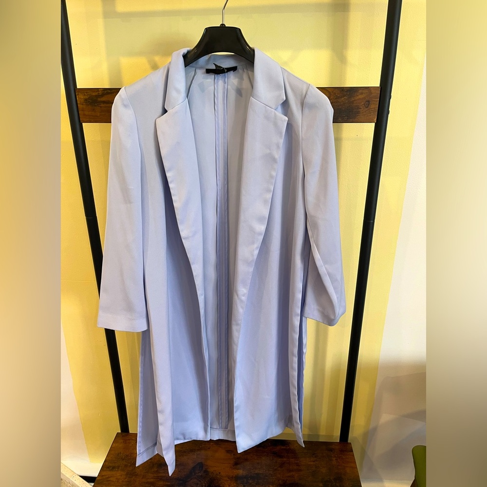 Forever 21 baby blue overcoat. Size S